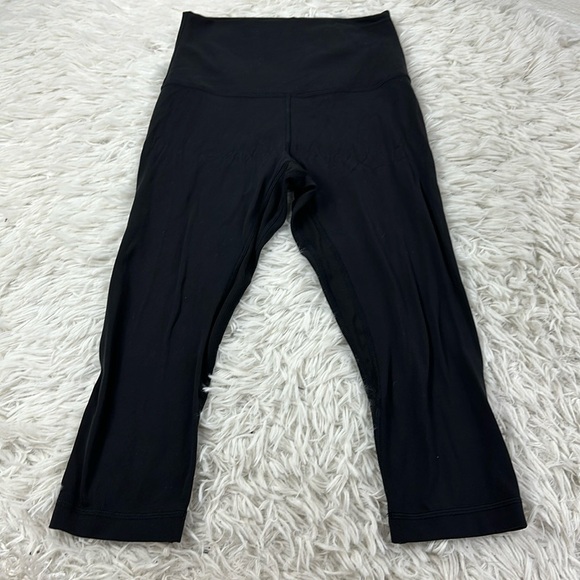 Lululemon Align™ High Rise Crop 17" Black - Picture 1 of 5